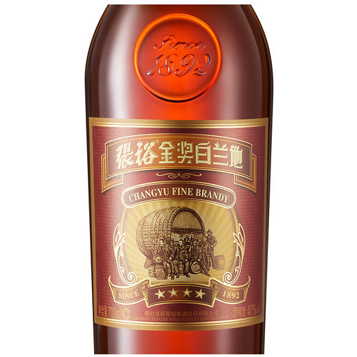 张裕 四星金奖白兰地 700ml 礼盒装 商品图3