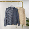 丁摩  钉珠打底蕾丝衫上衣韩版修身立领百搭小衫Q121035-DB99 商品缩略图1