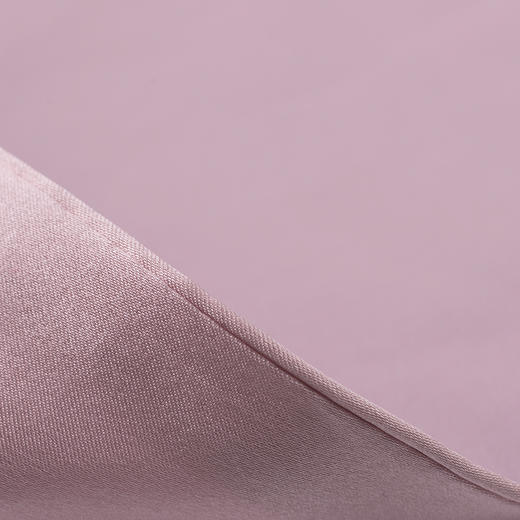 京东京造 真丝枕套 桑蚕丝绸纯色枕头套 单只48*74cm 烟粉 商品图5