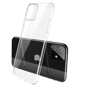 亿色(ESR)苹果11手机壳iPhone 11保护套超薄全包防摔透明硅胶软壳升级气囊简约男女款6.1英寸 零感-剔透白