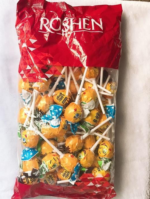 俄罗斯棒棒糖如胜乌克兰进口混合水果味双色乳酸儿童笑脸糖果 商品图0