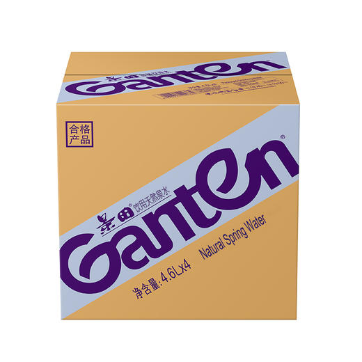 景田 饮用天然泉水 大瓶装水 4.6L*4瓶 整箱装 家庭健康饮用水 商品图2