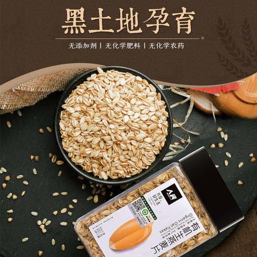 人民食品 有机 生燕麦片 杂粮 膳食纤维 有机食品无蔗糖粗粮粥米330g 商品图1