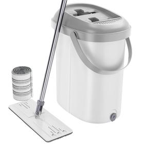 美丽雅 洗刷刷升级版大号 吸水平板拖把拖布免手洗木地板瓷砖家用拖把桶 洗脱一体懒人拖把 配替换布1张