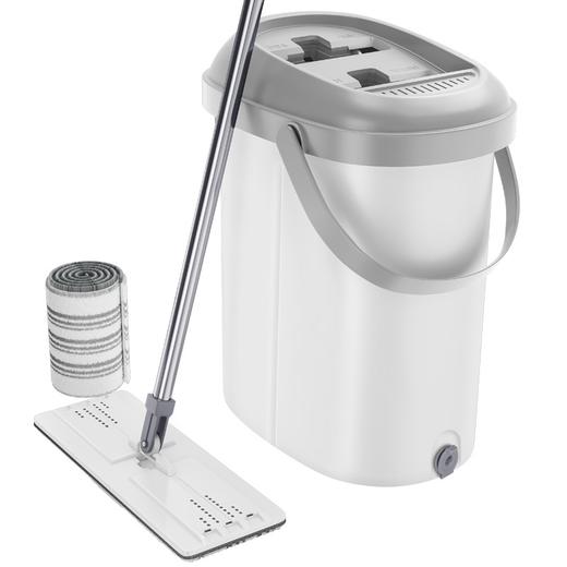 美丽雅 洗刷刷升级版大号 吸水平板拖把拖布免手洗木地板瓷砖家用拖把桶 洗脱一体懒人拖把 配替换布1张 商品图0