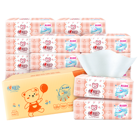 心相印婴儿抽纸 3层120抽面巾纸*18包婴儿纸巾（L plus码 母婴用纸 整箱销售）