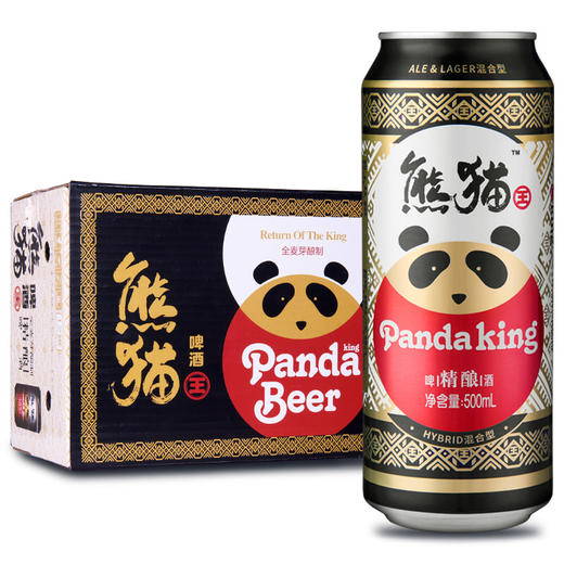 熊猫王（Panda King）精酿啤酒 9.5度 听罐装 500ml*12听整箱装 商品图0