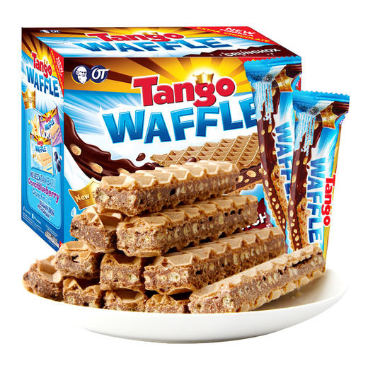 印尼进口食品 Tango咔咔脆威化 进口休闲零食 巧克力味夹心饼干160g/盒 商品图0