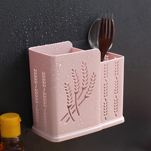 熊诺居家厨房无痕粘贴筷子笼颜色随机 商品图3