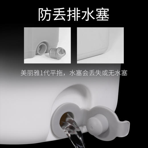 美丽雅 洗刷刷升级版大号 吸水平板拖把拖布免手洗木地板瓷砖家用拖把桶 洗脱一体懒人拖把 配替换布1张 商品图4