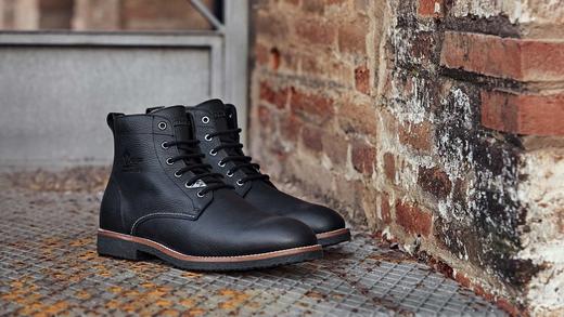 断码特价44码——西班牙原产羊毛款皮毛一体男士皮靴黑色GLC3(高品质纯天然羊毛内衬) 商品图3