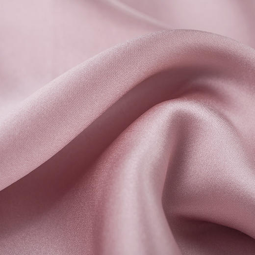 京东京造 真丝枕套 桑蚕丝绸纯色枕头套 单只48*74cm 烟粉 商品图7