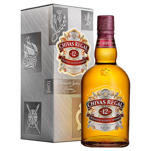 芝华士（Chivas）洋酒 12年 苏格兰 威士忌 700ml 商品图0