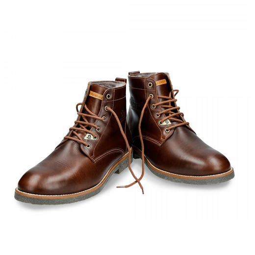 断码特价40码——西班牙原产羊毛款皮毛一体男士皮靴酒红色GLC4(高品质纯天然羊毛内衬) 商品图1