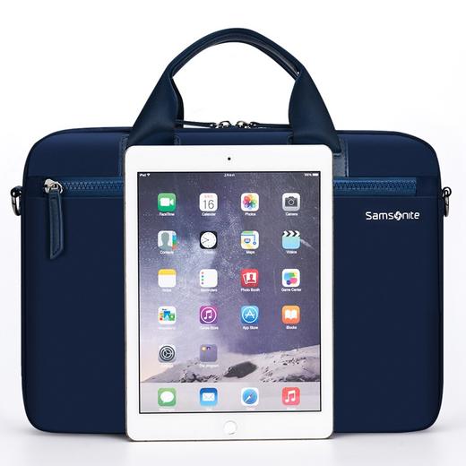 新秀丽（Samsonite）单肩背包 苹果MacBook air/Pro电脑包 手提内胆包13.3英寸笔记本包 BP5*11002 藏青色 商品图2