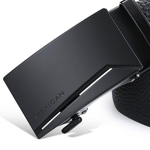 稻草人皮带礼盒套装 男士头层牛皮钱包+头层牛皮自动扣腰带送礼礼盒装MMLH200049-02（110-125cm) 商品图2