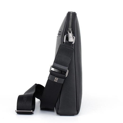 新秀丽（Samsonite）COINAGE 男士竖式单肩包简约时尚斜跨公文包TK3*09003 黑色 商品图2