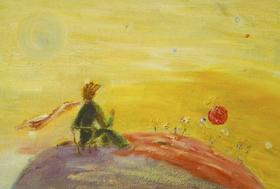 小王子独自看日落-涂文开