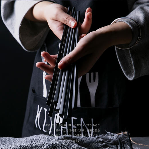 双枪（Suncha）筷子 耐高温光板合金筷子不发霉日式酒店家用筷子10双装 KZ4060 商品图4