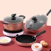 炊大皇锅具套装居家不粘炒锅煎锅汤锅三件套装锅明火电磁炉通用厨具套装WG46628 商品缩略图1