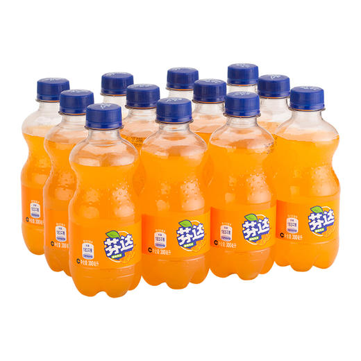 芬达 Fanta 橙味汽水 碳酸饮料 300ml*12瓶 整箱装 可口可乐出品 新老包装随机发货 商品图4