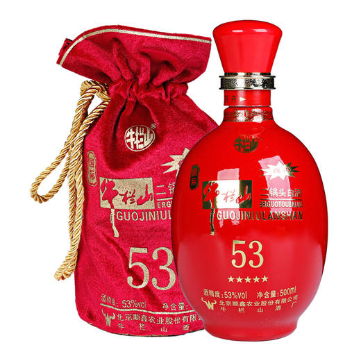 牛栏山 二锅头 国际版 五星红瓷 53度 清香型 白酒 500ml*6瓶 整箱装 商品图1