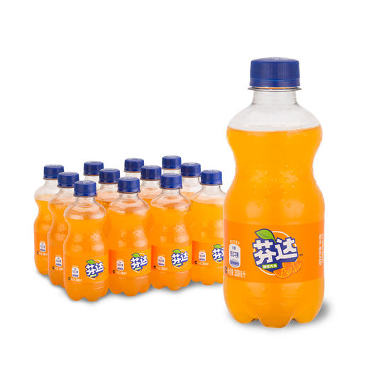 芬达 Fanta 橙味汽水 碳酸饮料 300ml*12瓶 整箱装 可口可乐出品 新老包装随机发货 商品图0