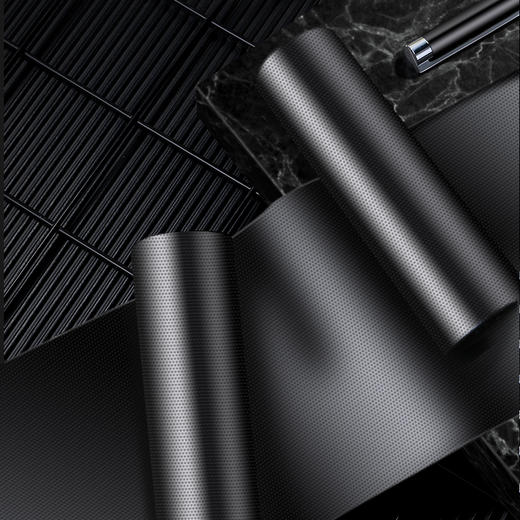 毕亚兹 平口点断式垃圾袋 100只装50*60cm*5卷中大号加厚垃圾袋 家用办公分类垃圾桶袋 商品图1