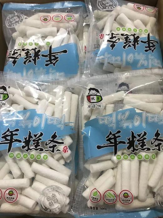 小伙子  年糕条（白年糕）500g*20包/件  常用于韩式炸鸡，火锅，炒年糕 商品图3