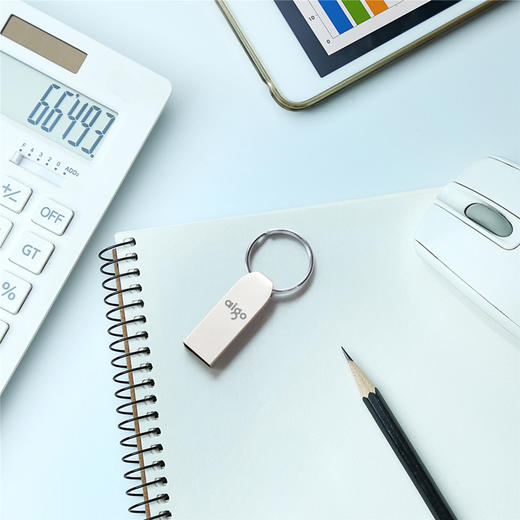 爱国者（aigo）16GB USB2.0 U盘 U268迷你款 银色 金属车载U盘 商品图7