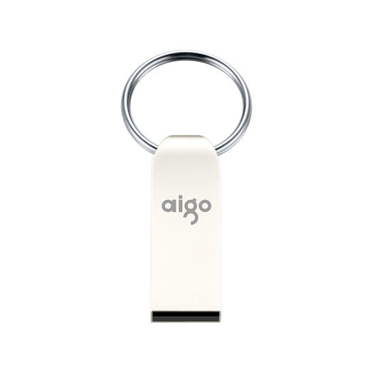 爱国者（aigo）16GB USB2.0 U盘 U268迷你款 银色 金属车载U盘 商品图3