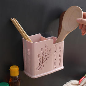 熊诺居家厨房无痕粘贴筷子笼颜色随机