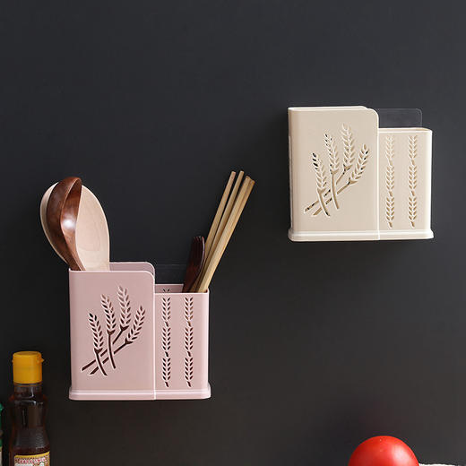 熊诺居家厨房无痕粘贴筷子笼颜色随机 商品图2