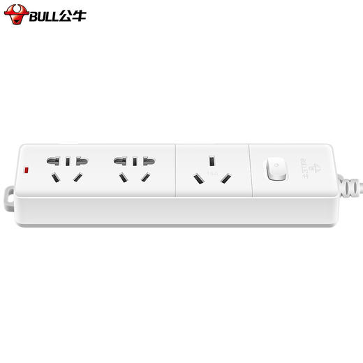 公牛（BULL）大功率16A空调插座 插座/插线板/插排/排插/接线板/拖线板  3位总控全长1.8米送10A头 GN-406D 商品图1