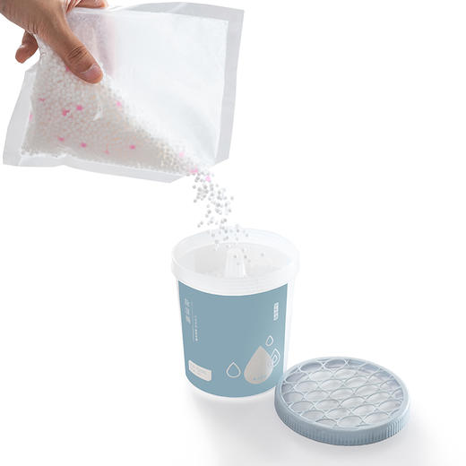 京东京造 除湿桶750ml*2 干燥剂除湿袋吸湿防霉除湿盒 衣柜室内衣服房间除湿剂 商品图2