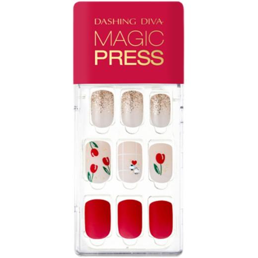 DASHING DIVA [SOFT SHINE] MAGIC PRESS - DELIGHT RED 美甲贴JPY带授权招加盟代理 商品图1