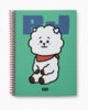 韩国 可爱Line Friends BT21 RJ HEART A5弹簧笔记本JPY带授权招加盟代理 商品缩略图0
