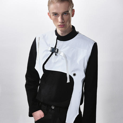 HUMANWORLD 21SS 短款磁扣马甲 商品图1