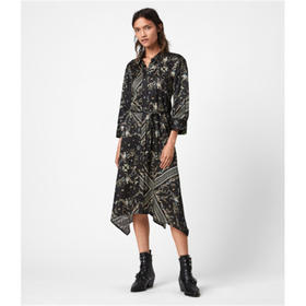 ALLSAINTS MAIA ASSAM DRESS 洋裝JPY带授权招加盟代理