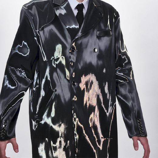 HUMANWORLD 21SS 长款亮面风衣版型外套 商品图2