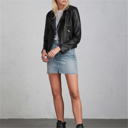 ALLSAINTS WL004N DALBY BIKER 女士皮夹克 BLACKJPY带授权招加盟代理 商品图1