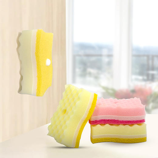 妙洁 海绵百洁布 悬挂式5片装 送悬挂吸盘（在包装里面） 商品图4