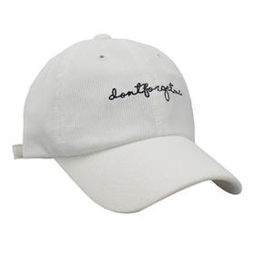 DONTFORGETME 乐天专售 CORDUROY CAP 帽子 WHITEJPY带授权招加盟代理