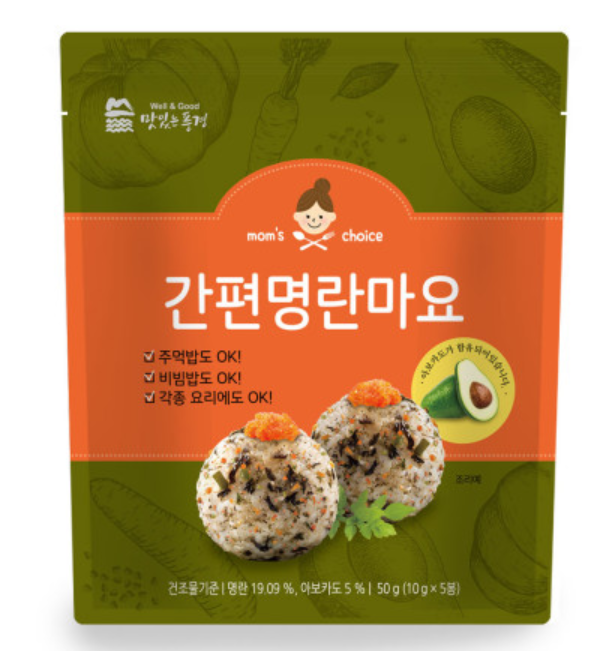 韩国 Well&Good妈妈的选择 鱼子紫菜饭团粉 炒饭拌饭料 10g x5包JPY带授权招加盟代理