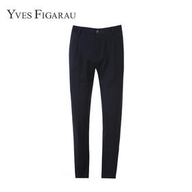 YvesFigarau伊夫·费嘉罗商务百搭简约舒适直筒休闲裤901413