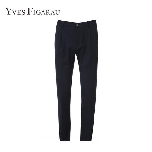 YvesFigarau伊夫·费嘉罗商务百搭简约舒适直筒休闲裤901413 商品图0