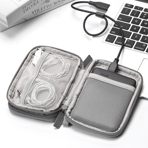 BUBM 移动硬盘包2.5寸希捷东芝WD西部数据收纳袋防震包硬盘保护套  双层UYD-MYB 商品图0