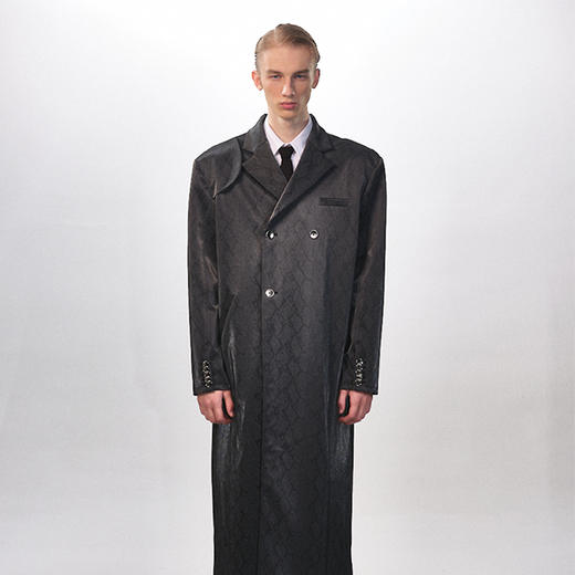 HUMANWORLD 21SS 长款蛇纹风衣版型外套 商品图0