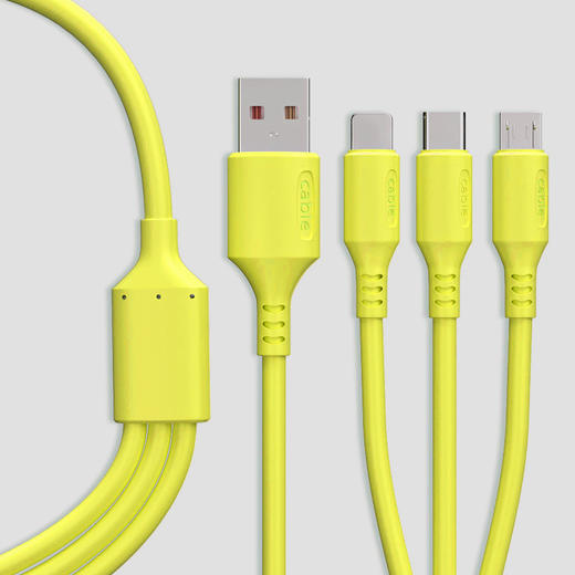 一拖三数据线｜适用安卓usb/type-c/苹果 商品图5