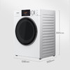 松下(Panasonic)全自动变频滚筒洗衣*公斤下排水节能节水泡沫净XQG80-N80WP 白色 商品缩略图0